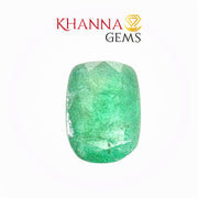 6.59/CT Natural Panna Stone with Govt. Lab Certificate-16910S209831